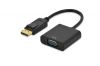 EDNET 84506 :: Конвертиращ кабел DisplayPort към VGA, DP - HD15, M/F, 0.15 м, DP 1.2