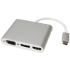 ROLINE 12.03.3230 :: ROLINE USB Type C към VGA, HDMI и DP адаптер