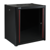 MIRSAN MR.WTN16U66.01 :: Wall Type NETWORK Cabinet - 600 x 600 x 823 mm / 16U, Black