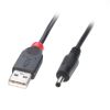 LINDY LNY-70266 :: Power Cable USB Type A M to 1.35mm Inner / 3.5mm Outer, 5V DC, 1.5 m