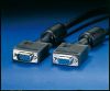 ROLINE 11.04.5352 :: VGA кабел HD15 M/F, 2.0 м с феритни накрайници, удължителен, Quality