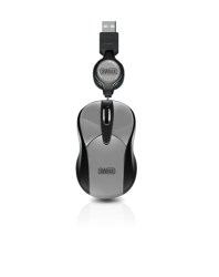 SWEEX MI151 :: Оптична мишка за лаптоп, Rambutan, сребриста, USB