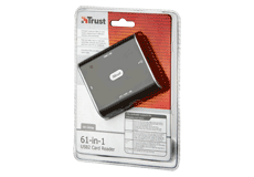 Trust 15093 :: Четец за карти 61-in-1 USB2 Card Reader CR-1610p