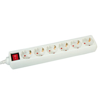 VALUE 19.99.1045 :: Powerbar 6-Way, with Switch, 1.5m
