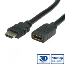 VALUE 11.99.5575 :: HDMI 1.4 High Speed кабел с Ethernet, M/F, 2.0 м
