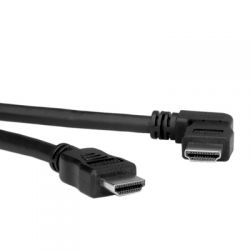 ROLINE 11.04.5621 :: ROLINE HDMI High Speed Cable with Ethernet, M - M, right angle, 2.0 m