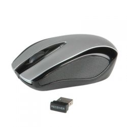 ROLINE 18.01.1098 :: ROLINE безжична оптична мишка, USB, сребристо-черна