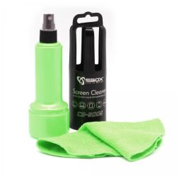 SBOX CS-5005G :: SCREEN CLEANING SPRAY WITH MICROFIBER CLOTH Green