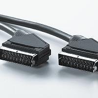 VALUE 11.99.4303 :: Scart видео кабел, 3.0 м, Scart M/M, tin-plated, черен цвят