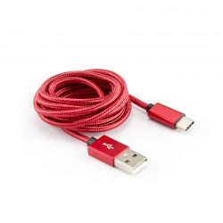 SBOX USB-TYPEC-15R :: CABLE USB->TYPE C M/M 1, 5M, Red