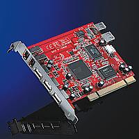 ROLINE 15.06.2180 :: 4 + 3, Combo PCI адаптер, 3 + 1х USB 2.0, 2 + 1х IEEE1394a