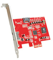 VALUE 15.99.2127 :: SATA адаптер за PCI Express slot, 2x SATA порта, вътрешен+външен