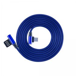 SBOX USB-C-90-BL :: CABLE SBOX USB-TYPEC-90° 1.5M Blue