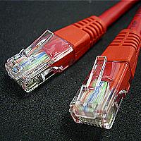 ROLINE 21.15.1531 :: UTP Patch кабел, Cat.6, 1.0 м, червен цвят, AWG26