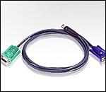ATEN 2L-5202U :: KVM кабел, HD15 M + USB type A M >> SPHD15/18 M, 1.8 м