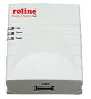 ROLINE 25.15.6306 :: ROLINE RPU-110P, USB 2.0 Print Server, 1x USB