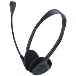 VALUE 15.99.1301 :: Headset, with Volume Control black