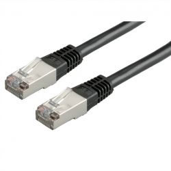 VALUE 21.99.1325 :: S/FTP Patch кабел, Cat.6, PiMF, 0.5 м, Черен