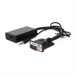 VALUE 12.99.3117 :: Cableadapter, VGA+Audio - HDMI, M/F, 0.15 m