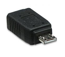 MANHATTAN 308748 :: Hi-Speed USB Adapter, Micro-A Male / Micro-AB Female, Black