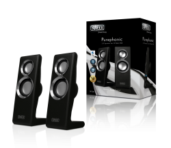 SWEEX SP200 :: USB тонколони 2.0 Speaker Set Purephonic, 20 W, сиво-черни