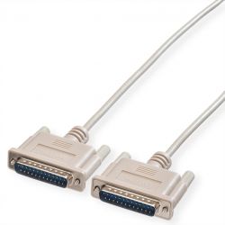 ROLINE 11.01.3518 :: RS-232 сериен кабел, D25 M/M, 1.8 м, монолитен, 25 проводника