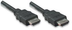MANHATTAN 391535 :: High Speed HDMI Display Cable, HDMI Male to Male, Shielded, Black/Gray, 5 m (16.5 ft.)