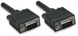 MANHATTAN 335607 :: SVGA Monitor Cable, HD15 Male / HD15 Male, 20 m (65 ft.), Black