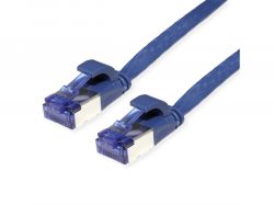 VALUE 21.99.2150 :: Cable FTP Cat.6A (Class EA), extra-flat, blue, 0.5m
