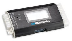 MANHATTAN 101530 :: LCD Тестер за захранване, ATX, 20 или 24-pin