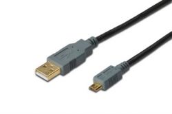 ASSMANN DB-300126-010-D :: USB 2.0 connection cable, A/M - microB/M, 1m