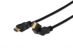ASSMANN AK-330103-030-S :: HDMI High Speed connection cable, rotatable, type A/M - type A/M 3.0 m