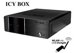 Raidsonic IB-MP3010HW :: Мултимедиен мрежов плейър и рекордер, 3.5" гнездо за HDD, HDMI, WLAN