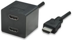 MANHATTAN 393065 :: Видео сплитер кабел HDMI M/2xF 0.3 м