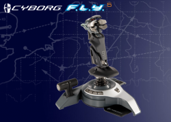 Saitek F.L.Y. 5 Flight Stick :: Джойстик Cyborg F.L.Y. 5 Flight Stick