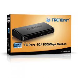 TRENDnet TE100-S16D :: 16-Port 10/100 Mbps Switch