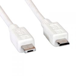 VALUE 11.99.8753 :: USB 2.0 Cable, Micro USB A M - Micro USB B M 1.8 m, white