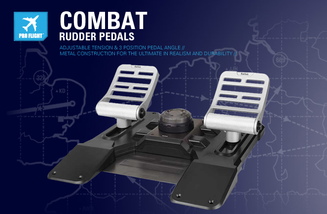 diagonal Interesante este Saitek Combat Rudder Pedals :: Flight Control Pedals - IT Shop.bg