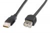 ASSMANN AK-300200-018-S :: USB extension cable, type A, M/F, 5.0 m, black