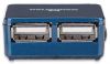 MANHATTAN 160605:: Hi-Speed USB Micro Hub, 4 Ports, Bus Power, Blue