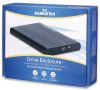 MANHATTAN 130240 :: Външна кутия за дискове, 2.5“ SATA към USB 2.0, алуминиева, черен мат