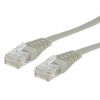 VALUE 21.99.0980 :: UTP Patch кабел, Cat. 6, плосък, сив цвят, 0.5 м