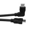 ROLINE 11.04.5620 :: ROLINE HDMI High Speed Cable with Ethernet, M - M, right angle, 1.0 m