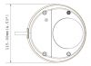 GEOVISION MDR1500-1F :: 1.3 Mpix, H.264 Mini Fixed Rugged Dome, 2.80 mm