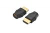 ASSMANN AK-330509-000-S :: HDMI adapter, type A - D, M/F, HDMI 2.0, Ultra HD 60p, UL, bl