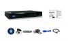 KGUARD KG-AR1621 :: 16-канален мрежов DVR рекордер, Aurora, H.264, HDMI/VGA/BNC изходи, 2 канала звук, eSATA
