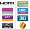 ASSMANN AK-330107-015-S :: HDMI 1.4 кабел, 4K Ultra HD 3840x2160, 3D, ARC, Ethernet канал, 1.5 м