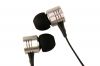 SBOX 1128S :: Слушалки с микрофон, Silver, за лаптопи, смартфони, плейъри, 3.5 мм, Metal Casing, плосък кабел