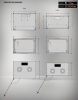 MIRSAN MR.SOH07U30MN.01 :: Сървърен шкаф за мрежово оборудване - 535 x 300 x 350 мм, D=300 мм / 7U, черен, за стена, SOHO