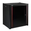 MIRSAN MR.WTN07U56.01 :: Wall Type NETWORK Cabinet - 600 x 560 x 423 mm / 7U, Black